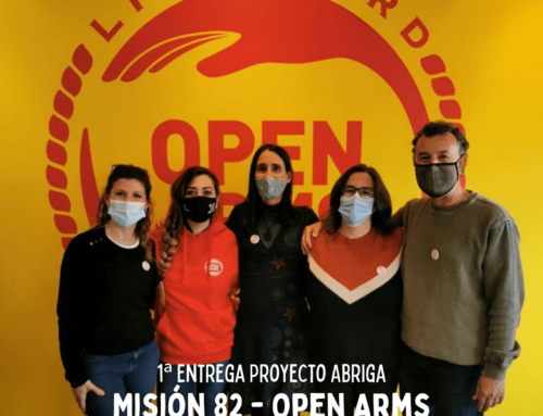 1ª Entrega a Open Arms, ¡hecha!